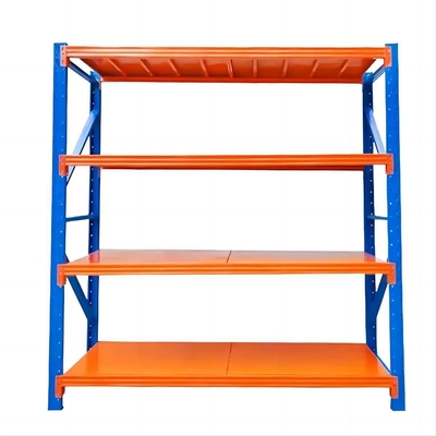 Long Span Medium Duty Shelving Adjustable Metal Shelves of Q235 for Warehouse Storage