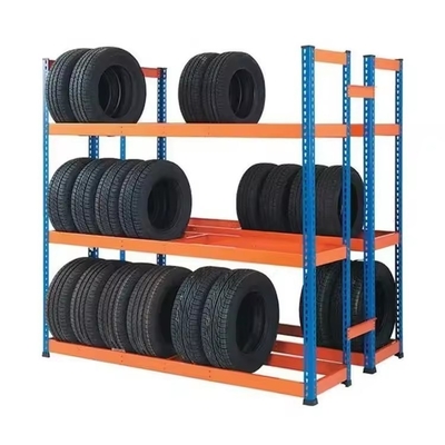 Tyre Storage Display Rack With Medium Duty Metal Shelving Of Conventional Development