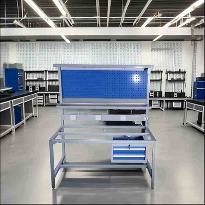 Height 5-15m Raw Material Q235 Popular Multi Drawers Modular Garage Storage Workbench