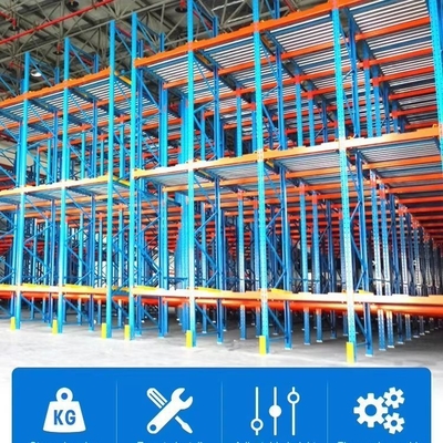 Q235B Raw Material Customized ISO/CE Certified Heavy Duty Pallet Flow Racking System