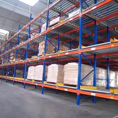Warehouse Storage Customized Pallet Flow Racking And Roller Tracks Solutions