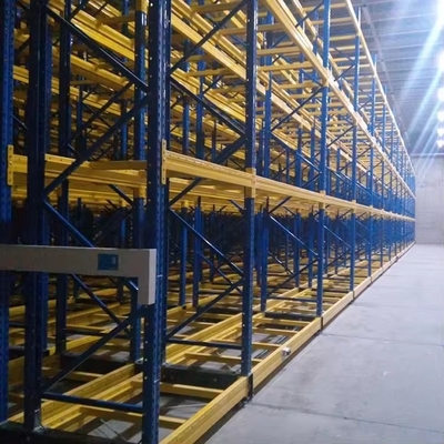 High Density Electric QF-Mobile Racking Customized Automated Pallet Rack For Warehouse