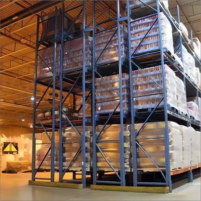 Power Coated Heavy Duty Double Deep Pallet Racking For Warehouse Storage