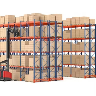 Mechanical Heavy Duty Pallet Racking Shelves For Fixed Mobility And Double Deep Storage