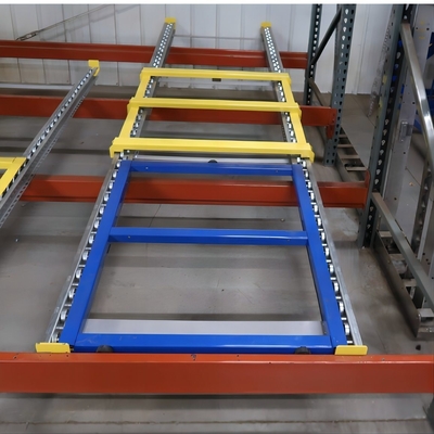Customized Push-in Pallet Rack System For Warehouse
