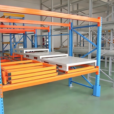 Customized Push-in Pallet Rack System For Warehouse