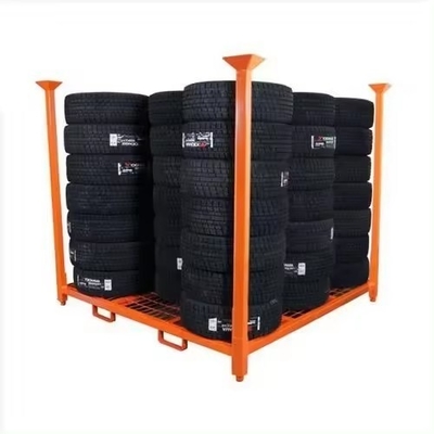 Powder Coating QF-stack Racking for Convenient Customized Steel Foldable Tire Storage
