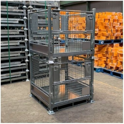Development Conventional Stackable Mesh Steel Stillage Wire Container Cage for Waste