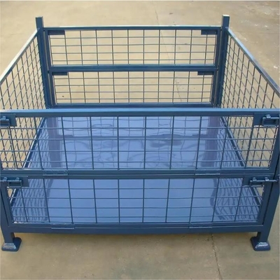 Multi-Level Racking QIFEI-028 Warehouse Transport Welded Wire Mesh Basket with Caster