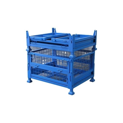 Auto Component Storage Stillage Foldable Steel Container With QF-stack Racking And Material