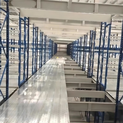 Small Warehouse Storage Fixed Mobility Mezzanine Platform Heavy Duty Racking Solution