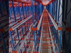 Powder Coated Remote Control Radio Shuttle Racking System For Pallet Storage