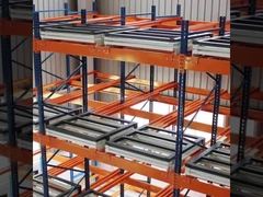 Maximized Space Push Back Pallet Racking Rust Resistant Heavy Duty Storage System